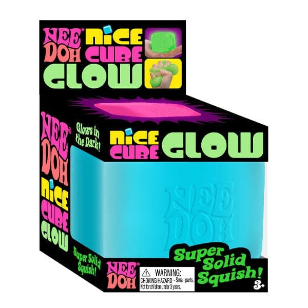 Nee Doh® Nice Cube GLOW Squishy Fidget Stress Ball (1pc) Assorted Colors