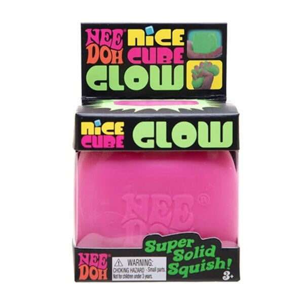 Nee Doh® Nice Cube GLOW Squishy Fidget Stress Ball (1pc) Assorted Colors