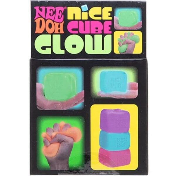 Nee Doh® Nice Cube GLOW Squishy Fidget Stress Ball (1pc) Assorted Colors