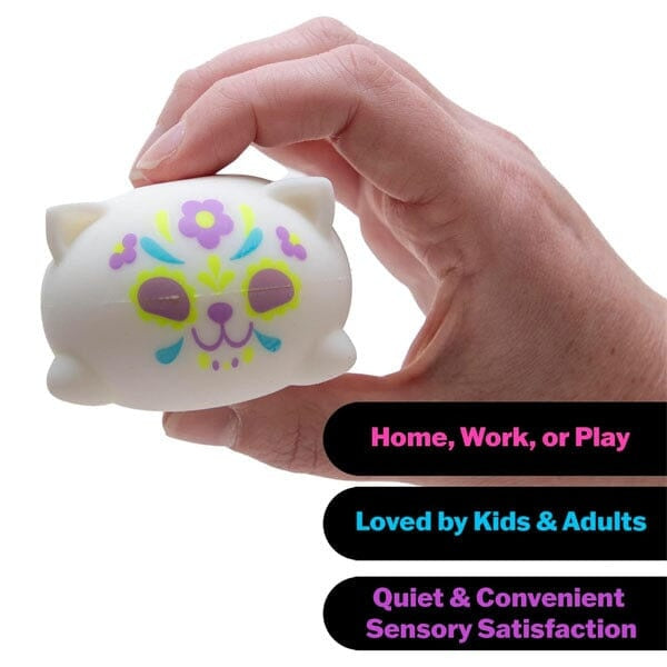 Nee Doh® Sugar Skull Cats Squishy Fidget Toy (1pc) Color Assorted