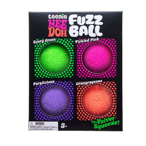Nee Doh® Teenie Fuzz Ball Squishy Fidget Toys (4pc)
