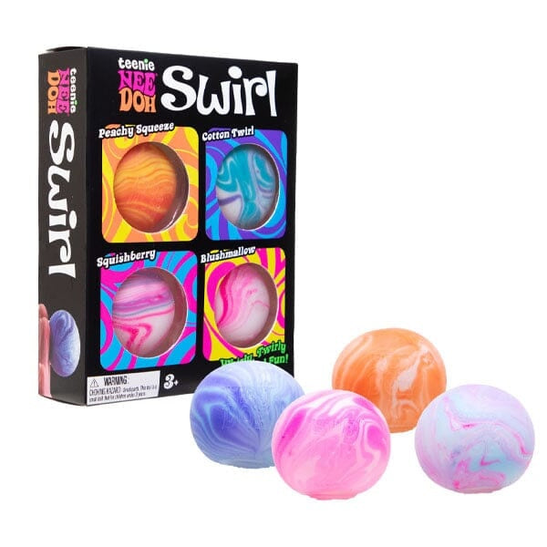Nee Doh® Teenie Swirl Mini Stress Balls Squishy Fidget Toys (4pc)