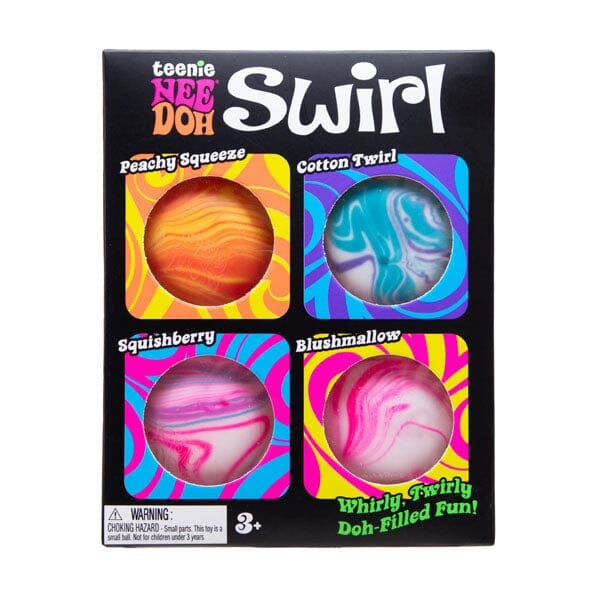 Nee Doh® Teenie Swirl Mini Stress Balls Squishy Fidget Toys (4pc)