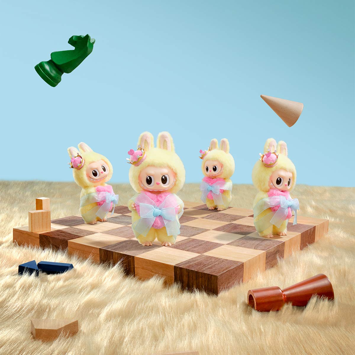 THE MONSTERS Let's Checkmate Series-Vinyl Plush Hanging Card – view 4 | The Moon Toys