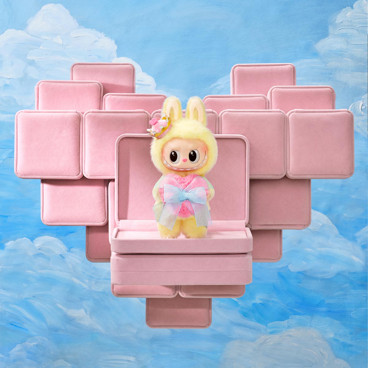 THE MONSTERS Let's Checkmate Series-Vinyl Plush Hanging Card – view 5 | The Moon Toys
