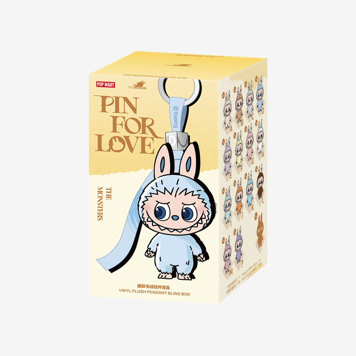 THE MONSTERS Pin for Love Series-Vinyl Plush Pendant Blind Box (A-M) | The Moon Toys