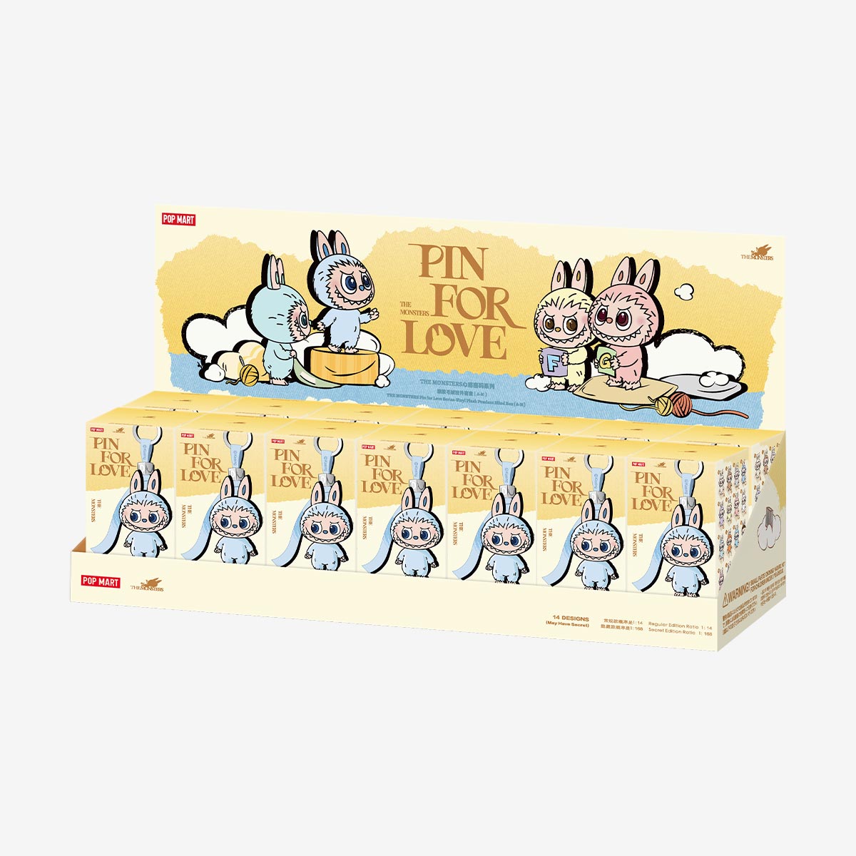 THE MONSTERS Pin for Love Series-Vinyl Plush Pendant Blind Box (A-M) – view 2 | The Moon Toys
